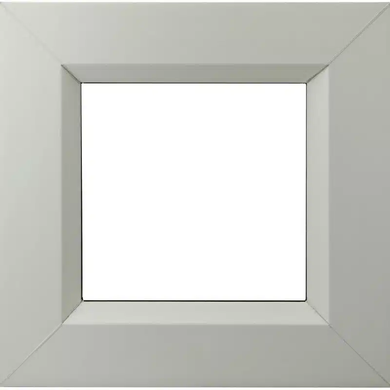 Agate Grey with a woodgrain finish. Features white gloss on the interior frames.