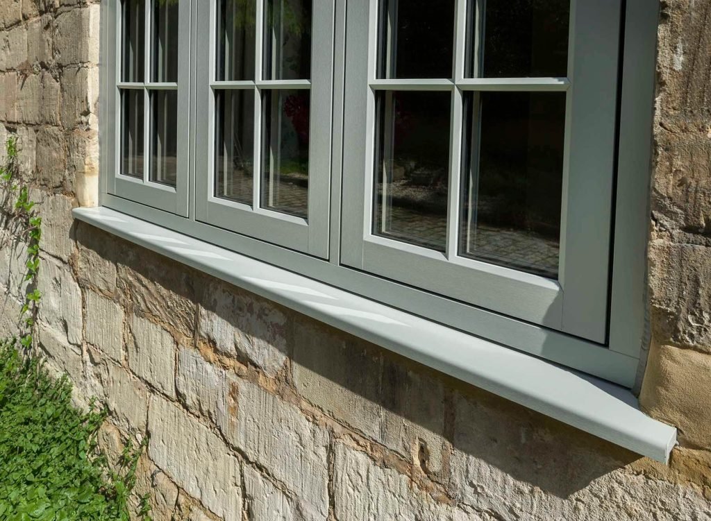 Modern double glazed windows installed on a home in Bolsover, Derbyshire