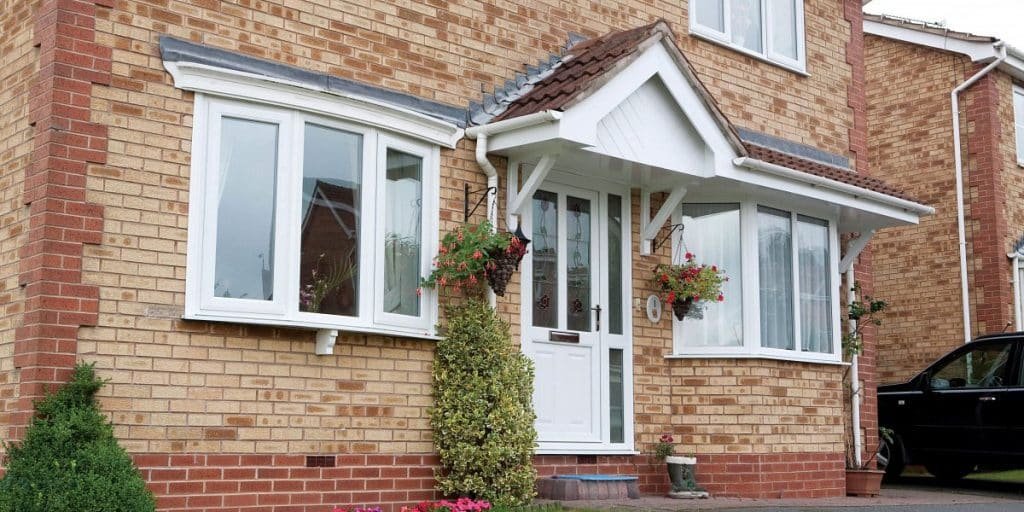 Modern uPVC double glazed windows installed in a detached home in Dronfield, Derbyshire.
